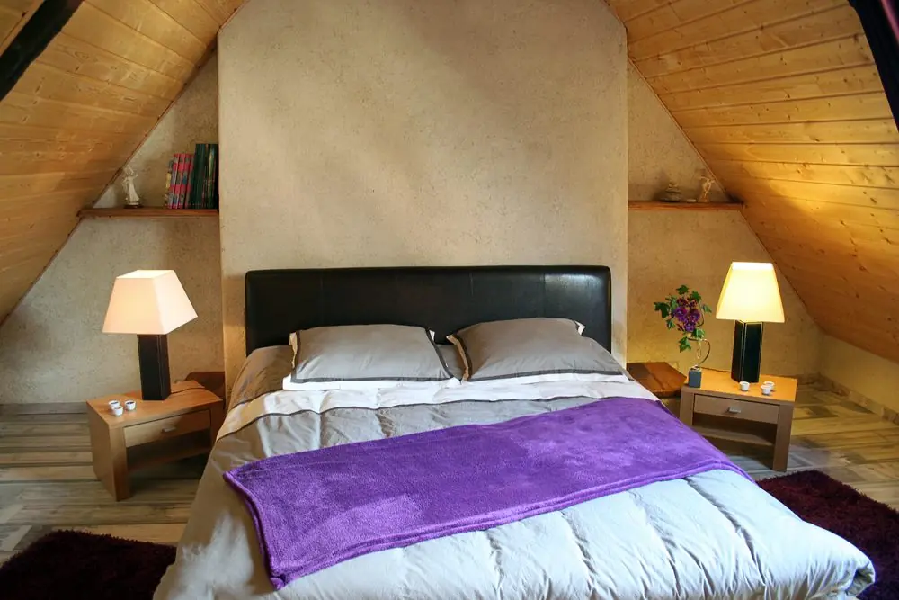 Chambre à l'étage, en mezzanine